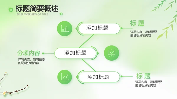 绿色清新春天来了春季旅游相册PPT