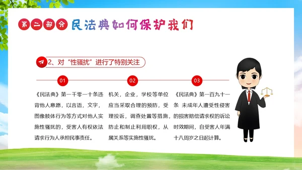 民法典进校园民法典法律教育主题班会PPT课件