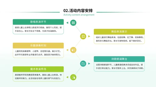 绿色简约风六一商场活动策划PPT模板