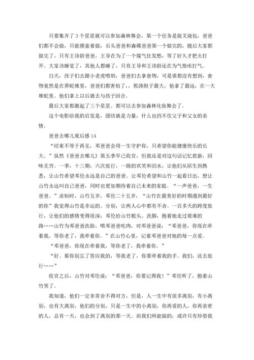 爸爸去哪儿观后感合集15篇.docx