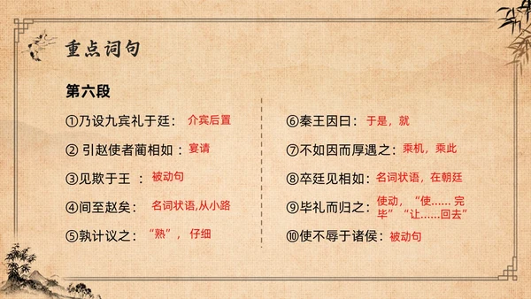 棕色复古高二语文必修四PPT课件廉颇蔺相如列传PPT模板宣高二语文必修课件