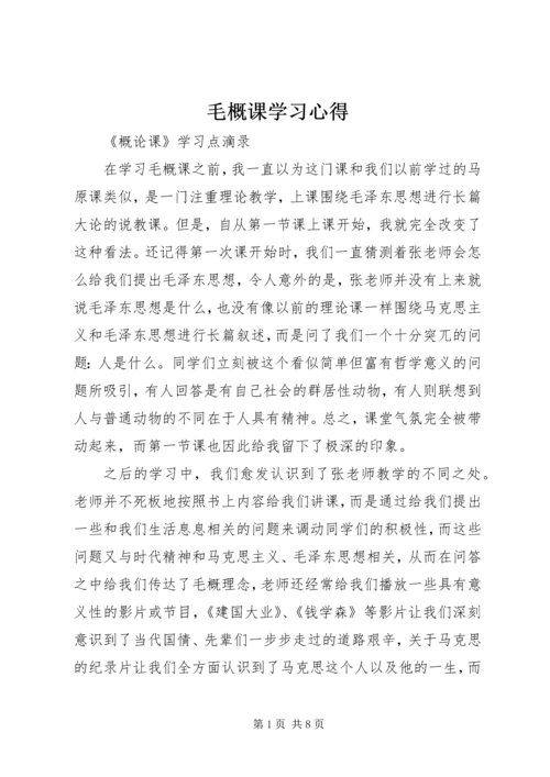 毛概课学习心得.docx