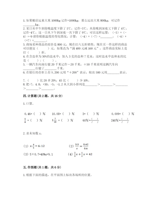 北京版小学六年级下册数学期末综合素养测试卷及参考答案1套.docx