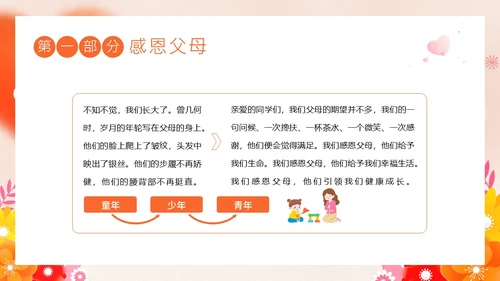 感恩资助励志教育主题班会PPT课件感恩教育