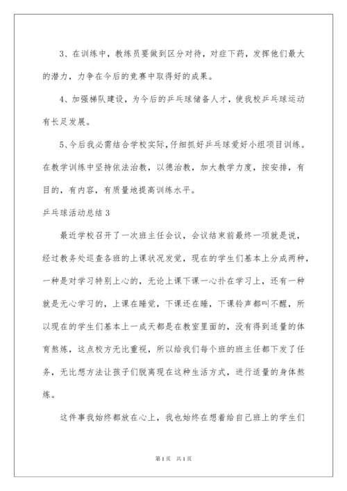 2022乒乓球活动总结.docx