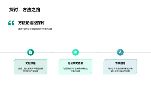 哲学研究答辩报告PPT模板