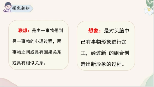 七年级语文上册第六单元写作《发挥联想和想象》课件