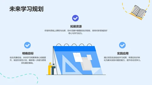 竞赛学习经验分享PPT模板