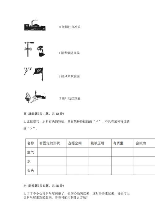 教科版三年级上册科学期末测试卷附答案【实用】.docx