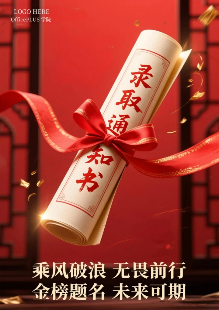 高考加油金榜题名海报2