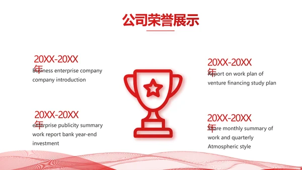 红色简约企业简介企业文化PPT动态模板