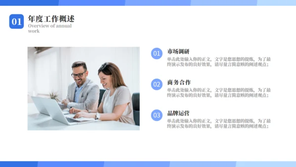市场部年度工作总结汇报通用PPT模板