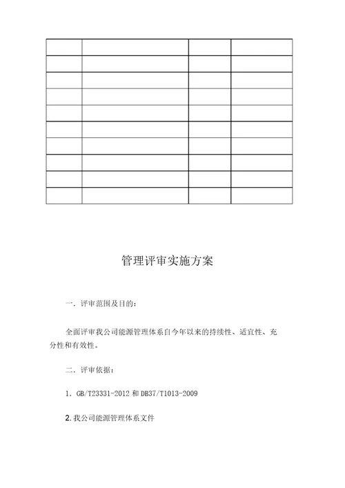 能源管理评审报告
