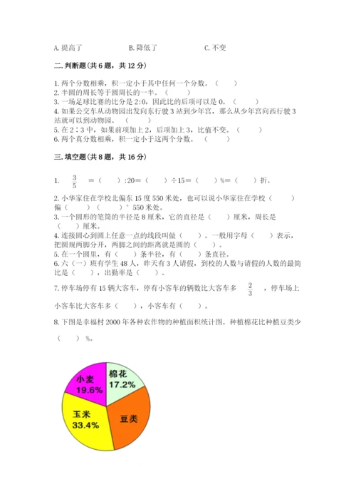 六年级数学上册期末考试卷（夺冠）word版.docx