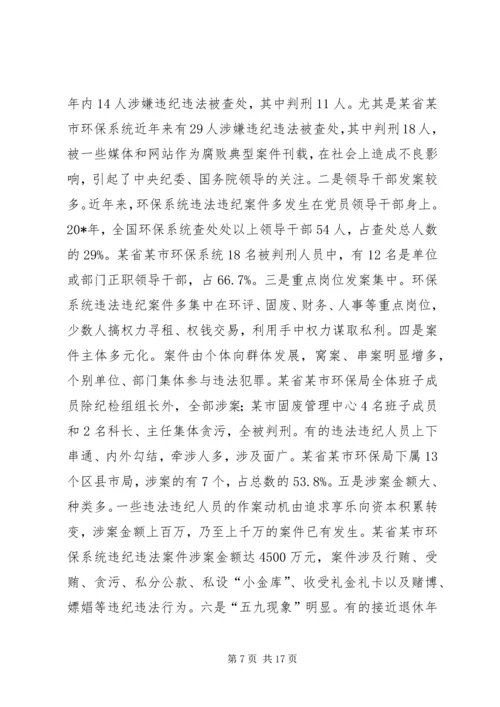 环保党风廉政建设工作报告.docx