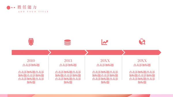 淡粉色个性岗位竞聘通用PPT模版