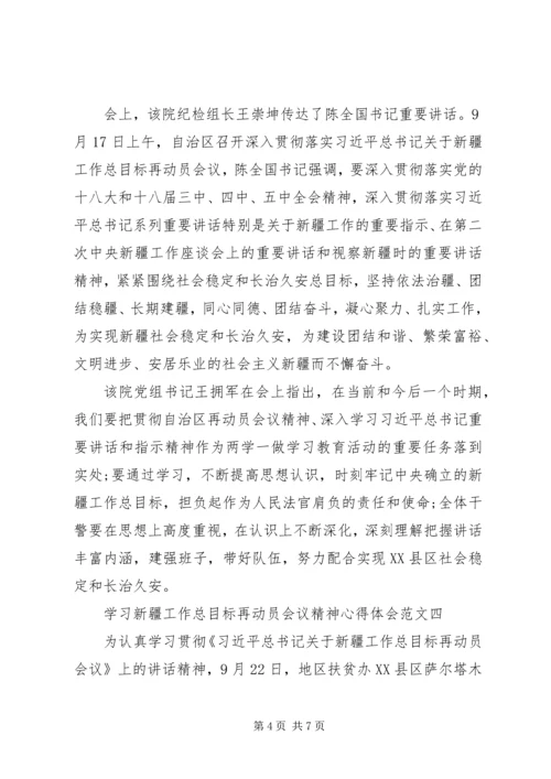 学习新疆工作总目标再动员会议精神心得体会5篇.docx