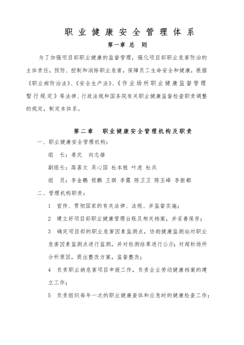 职业健康管理体系(中铁精细化检查必备).docx