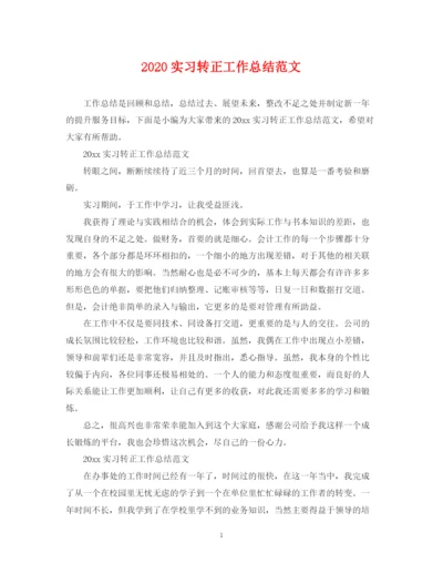 精编之实习转正工作总结范文.docx