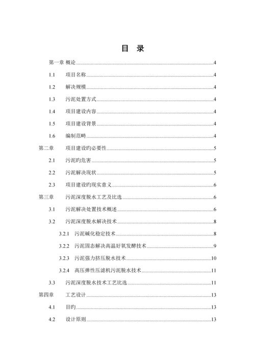 t污泥板框脱水专题方案.docx