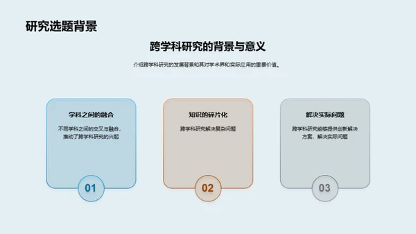 跨学科研究探索