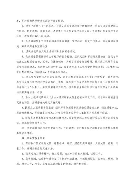 项目部工程质量管理及奖惩实施办法.docx