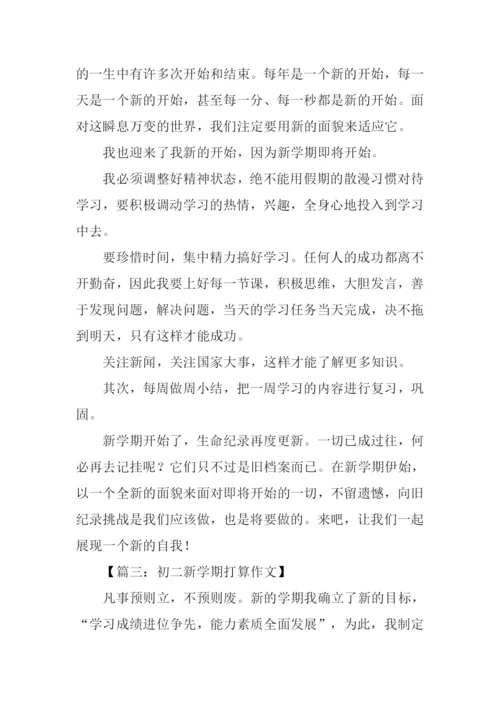 初二新学期打算作文.docx