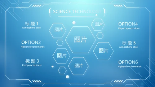 蓝色创意机关部门信息化建设汇报PPT
