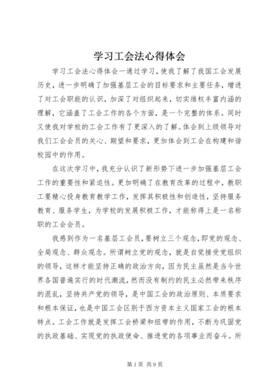 学习工会法心得体会.docx