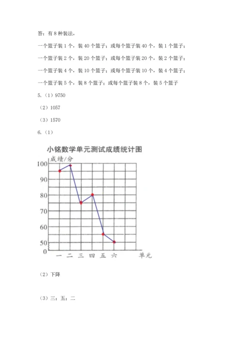 人教版五年级下册数学期末测试卷及答案【新】.docx
