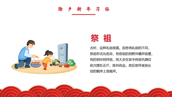 春节联欢晚会过年的习俗新年通用PPT模板