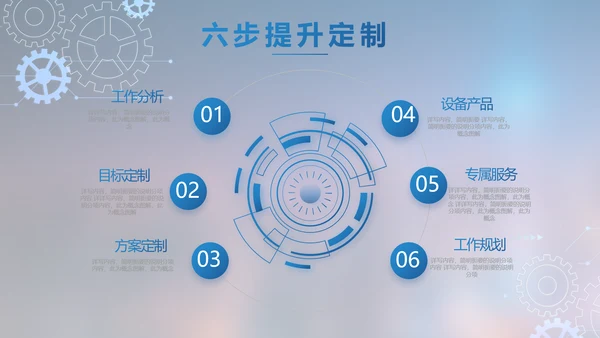 蓝色大气项目工作情况汇报计划PPT