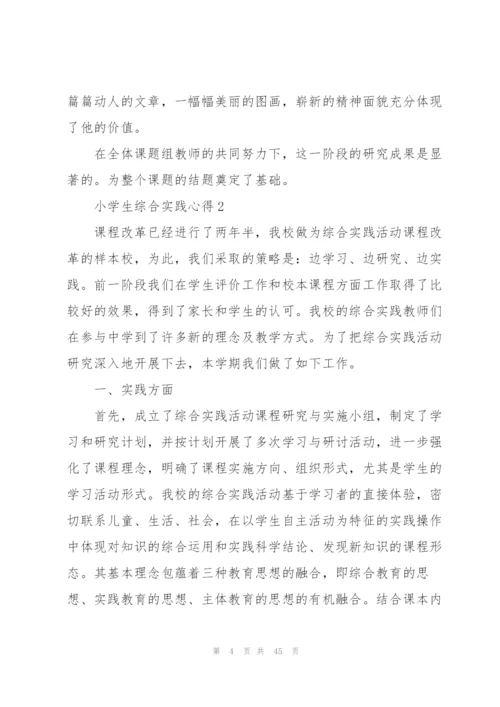 小学生综合实践心得十篇.docx