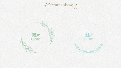 绿色文艺小清新创意极简室内设计动态PPT模板