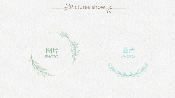 绿色文艺小清新创意极简室内设计动态PPT模板