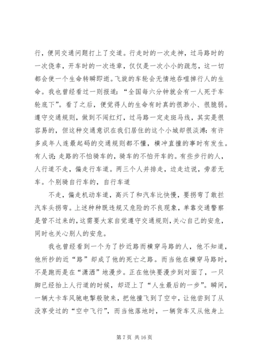 关爱生命,安全出行.docx