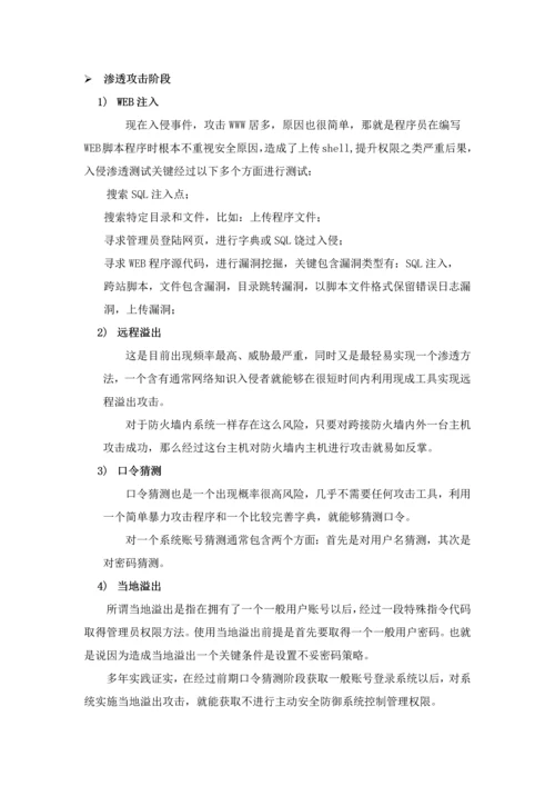 渗透测试风险评估核心技术专业方案.docx