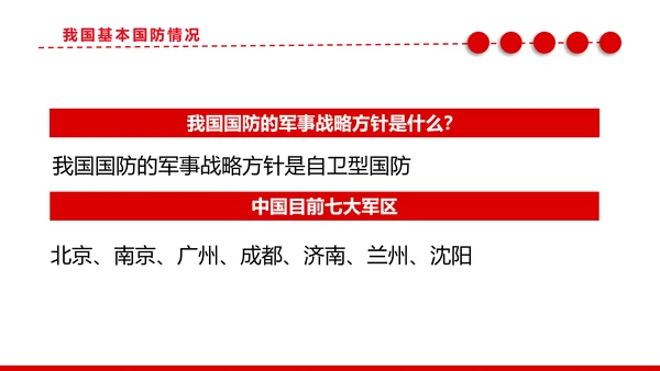 加强国防教育党政风党课PPT课件模板