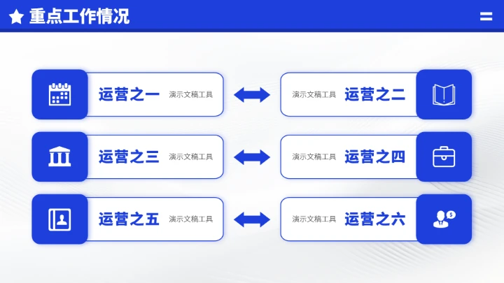 蓝色立体风工作汇报述职年终总结PPT模板
