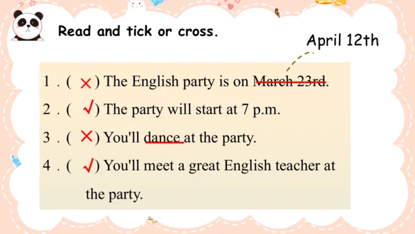 Unit3 My school calendar part B Read and write 课件(