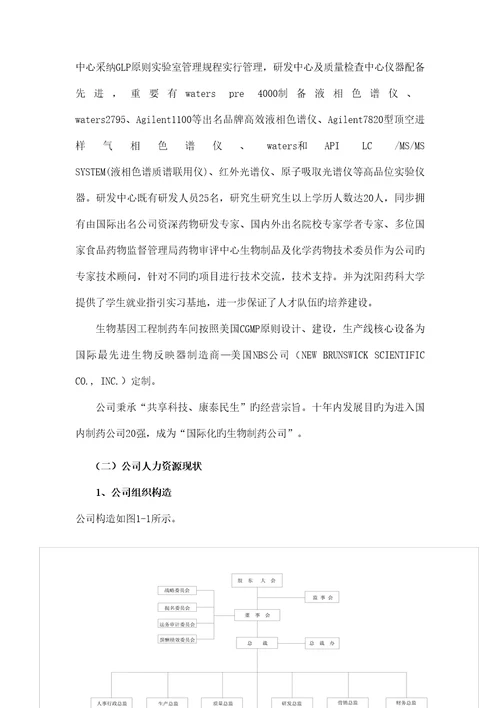 辽宁公司人力资源重点规划