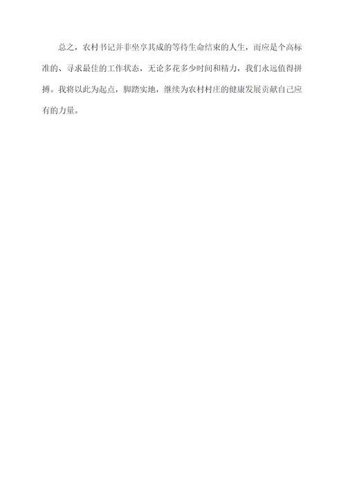 农村书记年度述职述廉报告
