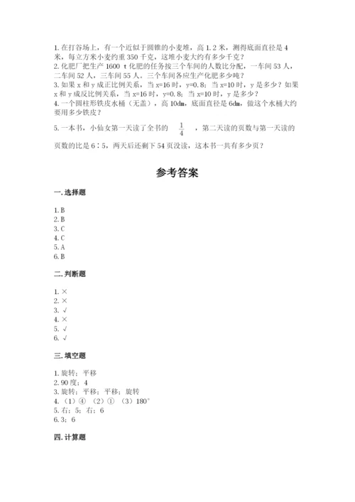 北师大版数学六年级下册期末测试卷含答案（满分必刷）.docx