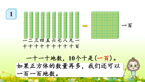 1.1000以内数的认识（课件）-二年级下册数学人教版(共4课时 109张PPT)