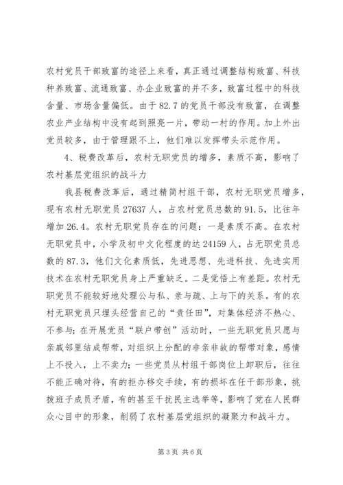 新时期农村党员干部队伍建设调研报告 (2).docx