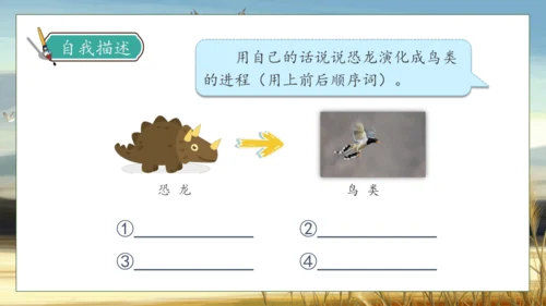 【核心素养】部编版语文四年级下册-6.飞向蓝天的恐龙 第1课时（课件）