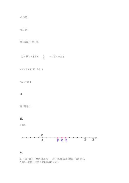 冀教版小升初数学模拟试题及参考答案【综合题】.docx