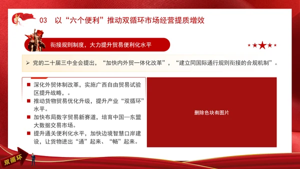 持续扩大对内对外开放打造国内国际双循环市场经营便利地专题党课PPT