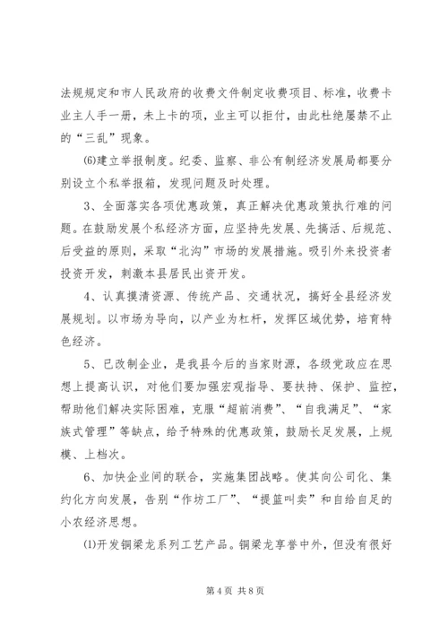 关于XX县非公有制经济的调查 (11).docx