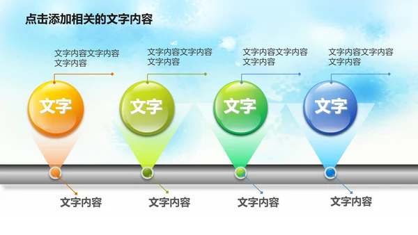 清新绿色清明节踏青PPT模板